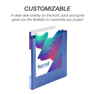 Foto 6 | Binder Samsill Durable, 0.5 Pulgadas, Azul, Paquete De 4, 125 Páginas - Venta Internacional.