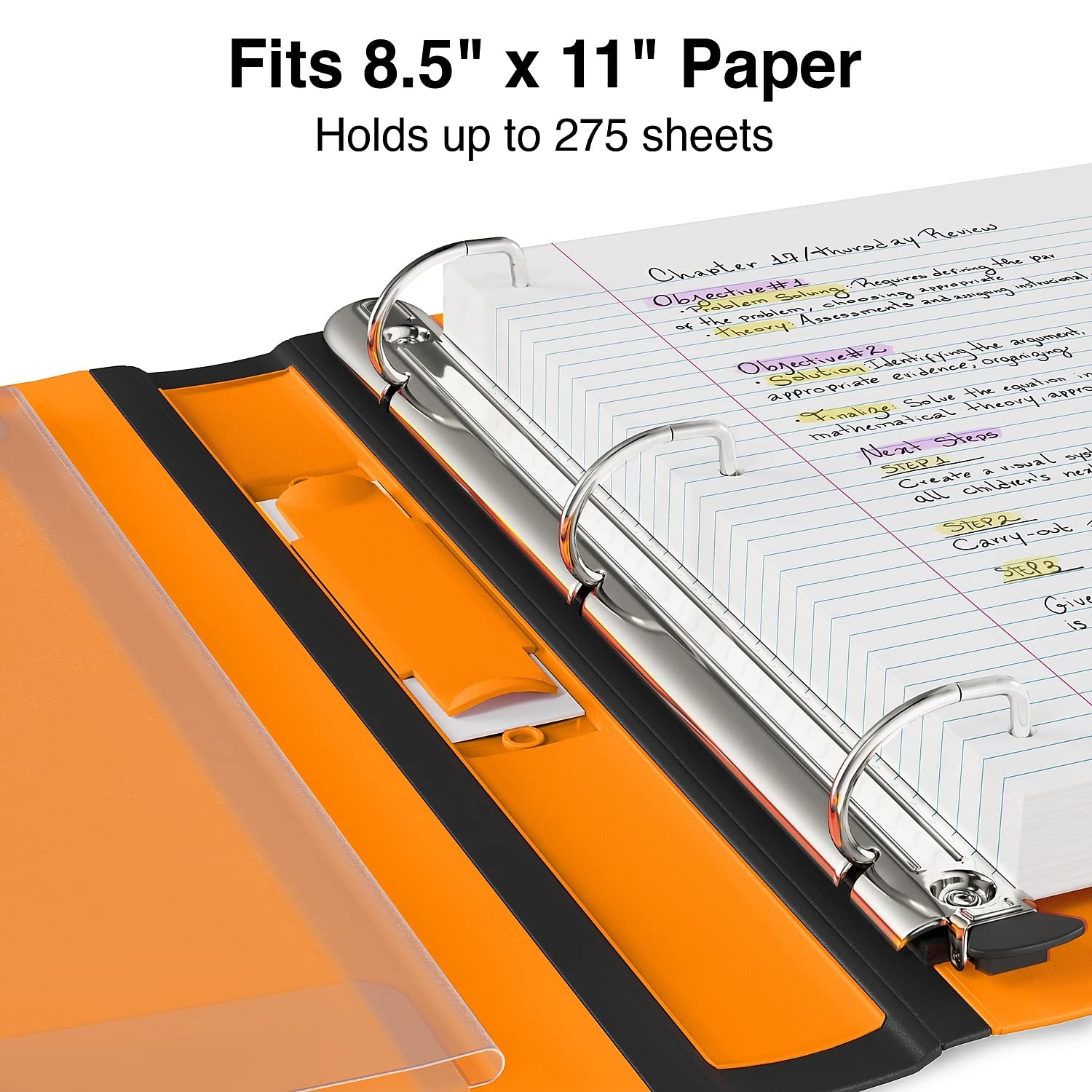 Foto 4 | Binder Staples Better De 1 Pulgada En D, 3 Anillas, Vista Naranja, 275 Hojas - Venta Internacional.