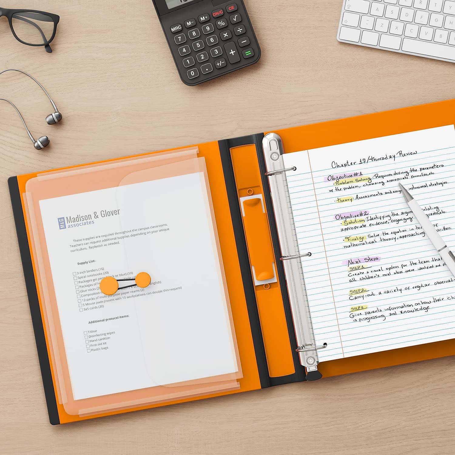 Foto 6 | Binder Staples Better De 1 Pulgada En D, 3 Anillas, Vista Naranja, 275 Hojas - Venta Internacional.