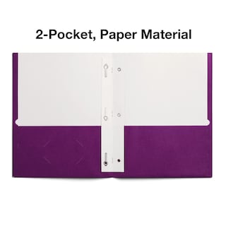 Foto 3 | Carpeta De Bolsillo Para Segundo Grado Escolar Con Cierres Y Grapas, Color Morado - Venta Internacional.