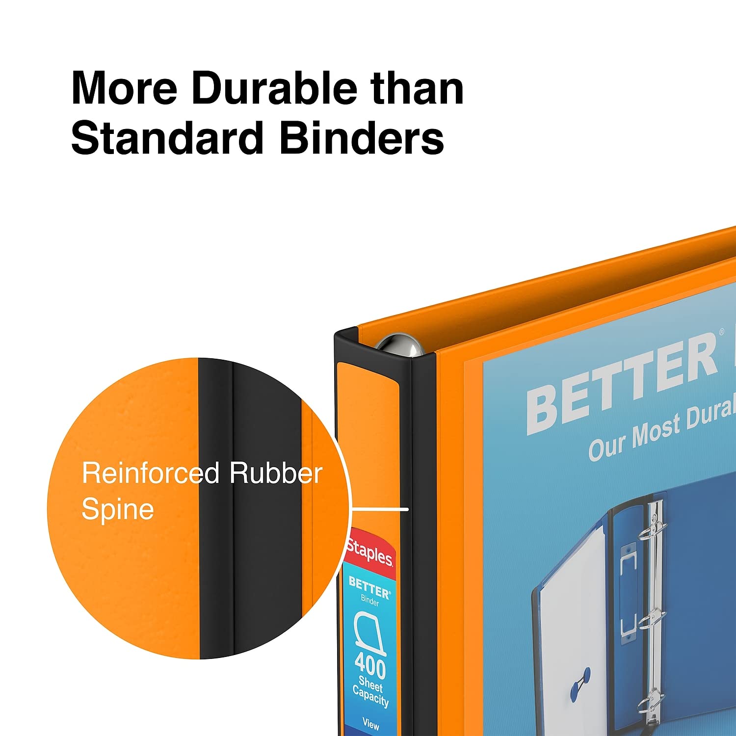 Foto 6 pulgar | Binder Staples 651861, 3 Anillos Better, 1.5 Pulgadas, Naranja - Venta Internacional.