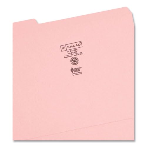 Foto 3 | Carpeta Para Archivos Smead, Con Lengüeta Reforzada De 1/3, Tamaño Carta, Color Rosa - Venta Internacional.