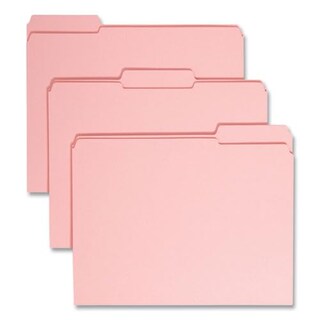 Foto 5 | Carpeta Para Archivos Smead, Con Lengüeta Reforzada De 1/3, Tamaño Carta, Color Rosa - Venta Internacional.