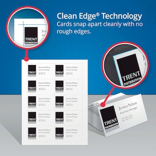 Foto 5 | Tarjeta De Presentación Avery Ave8877 True Print Clean Edge - Venta Internacional.