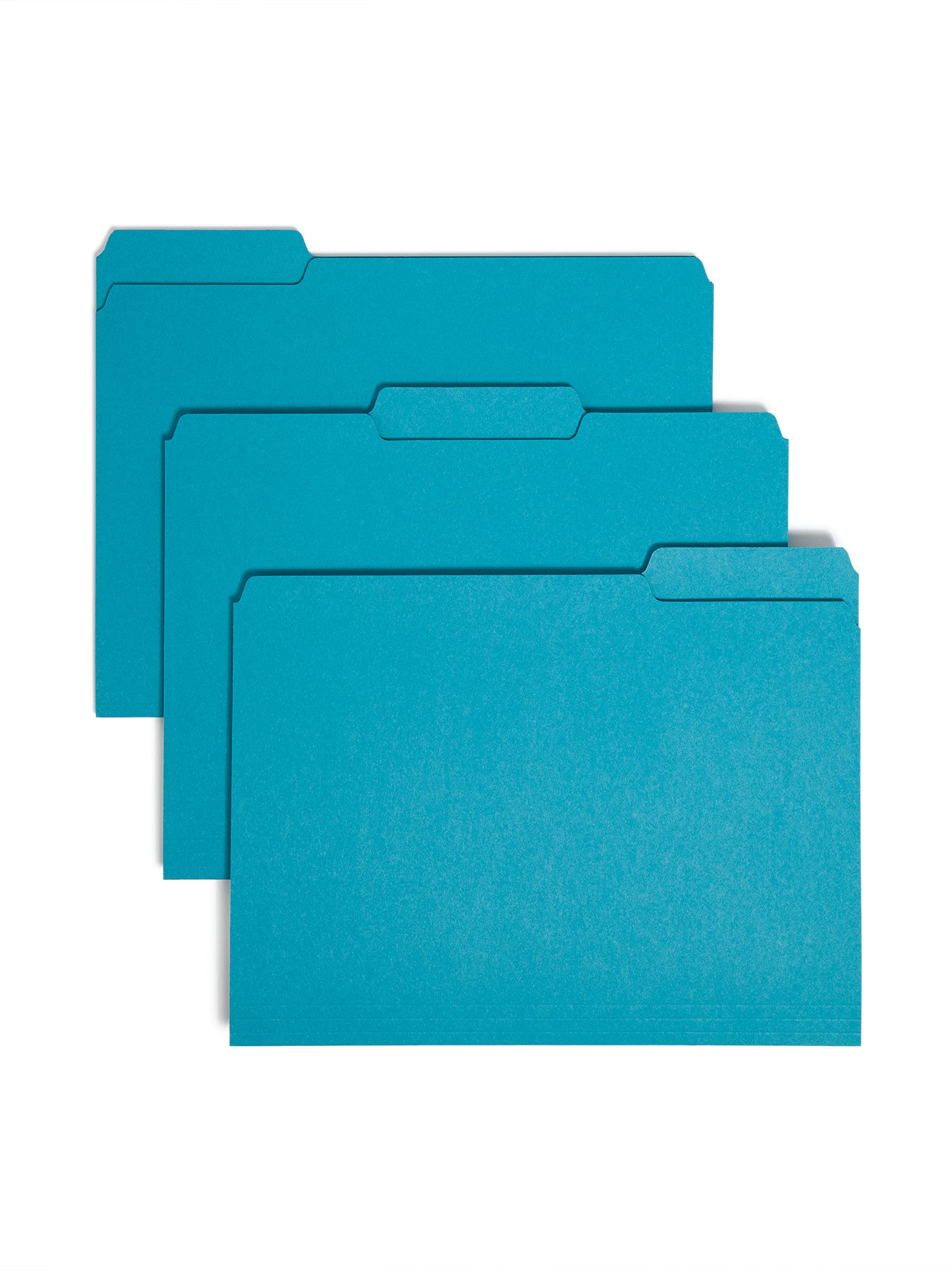Foto 1 | Carpeta De Archivos Smead Interior Con Pestaña Cortada De 1/3, Tamaño Carta, Verde Azulado, 100 - Venta Internacional.