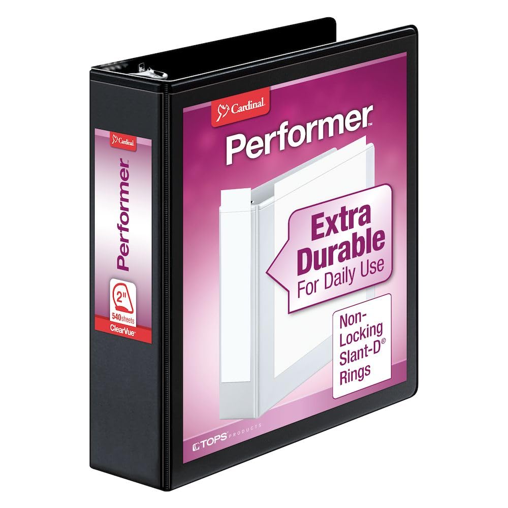 Foto 1 | Carpeta De 3 Anillas Cardinal Performer De 2 Pulgadas Con Capacidad Para 540 Hojas - Venta Internacional.