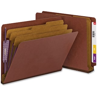 Foto 1 | Carpeta Smead, 100% Reciclada, Con Lengüeta En Los Extremos, De Cartón Prensado, Color Rojo - Venta Internacional.