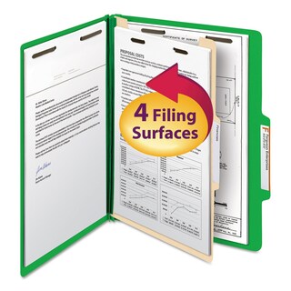 Foto 1 | Carpeta De Archivos De Clasificación Untada Con 1 Separador, Letra Verde - Venta Internacional.