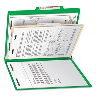 Foto 7 | Carpeta De Archivos De Clasificación Untada Con 1 Separador, Letra Verde - Venta Internacional.
