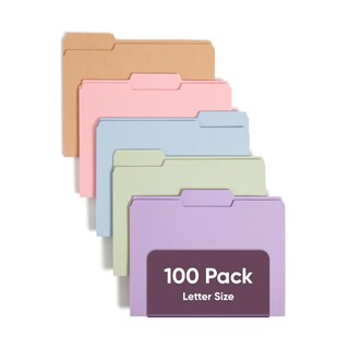 Foto 1 | Carpetas Para Archivos Smead, Tamaño Carta, Tamaño Carta, Tamaño Carta, 100 Unidades - Venta Internacional.