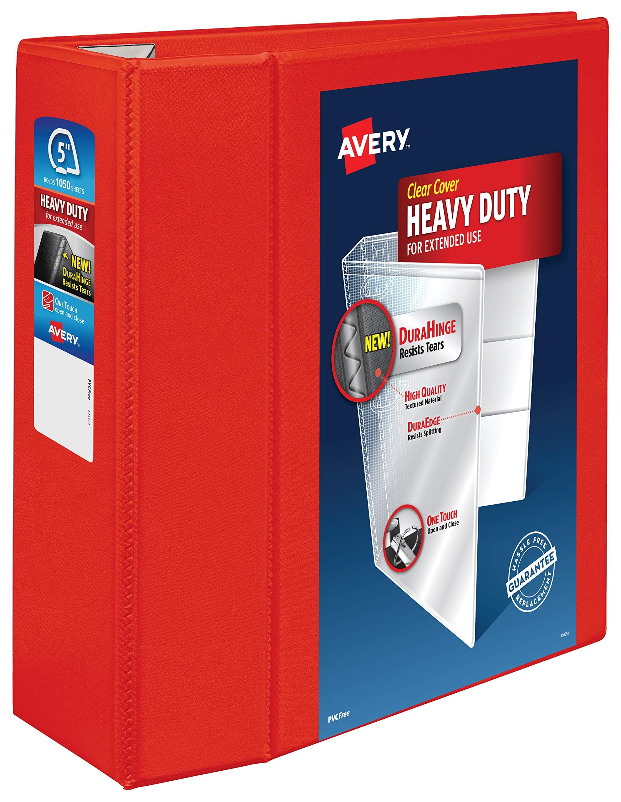 Foto 2 pulgar | Binder Avery Heavy-duty View, 3 Anillas Ezd, 12,7 Cm, Color Rojo - Venta Internacional.