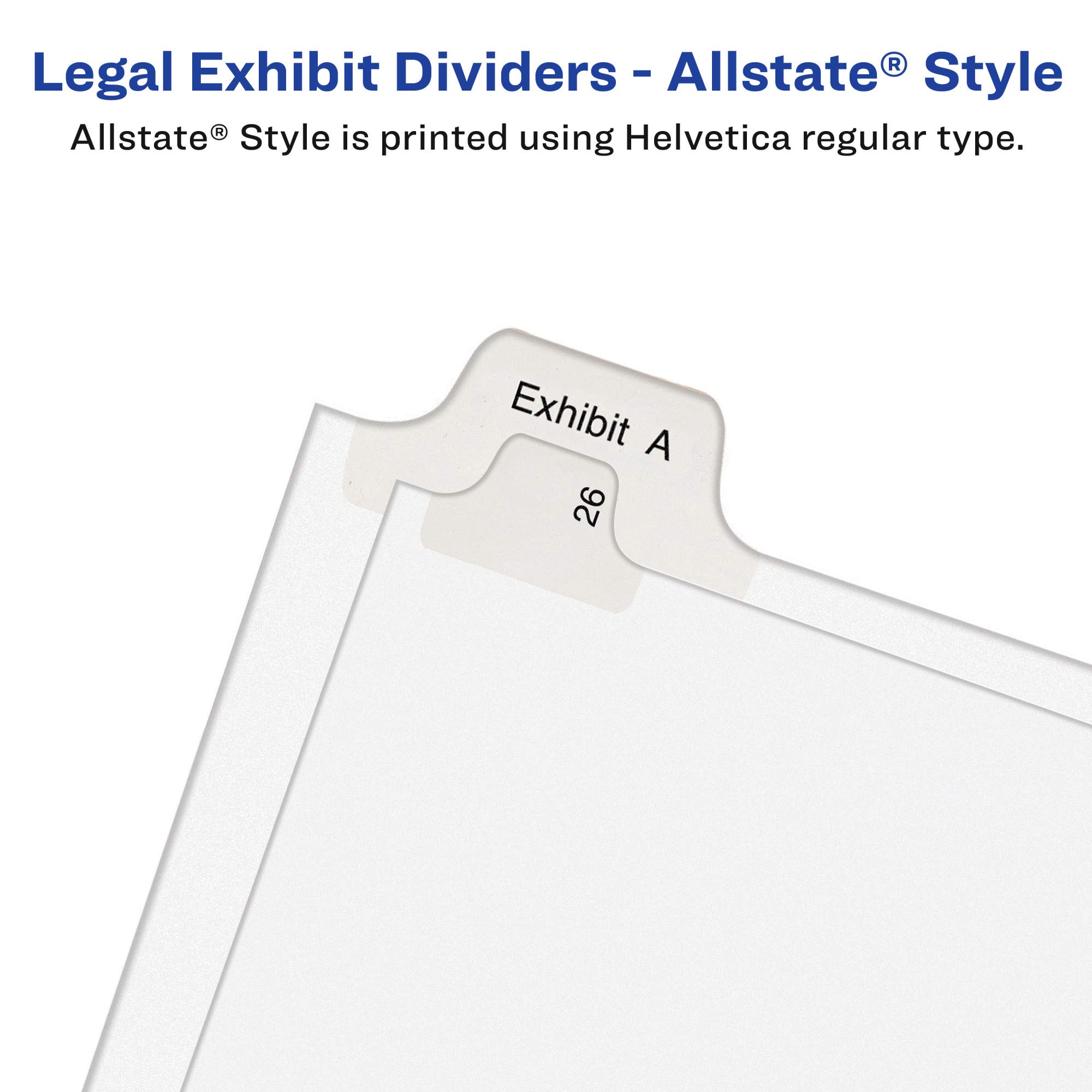 Foto 6 pulgar | Divisores De Exhibición Legales, Estilo Avery Allstate, 6, 8.5 X 11 Pulgadas, 25 Unidades - Venta Internacional.