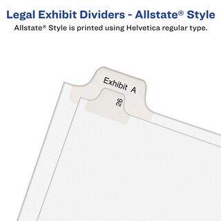 Foto 5 | Divisores De Exhibición Legales, Estilo Avery Allstate, 6, 8.5 X 11 Pulgadas, 25 Unidades - Venta Internacional.