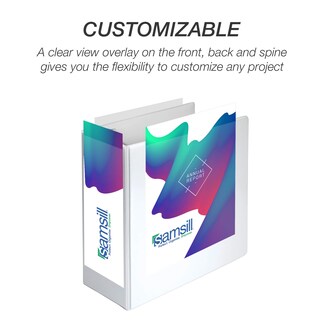 Foto 2 | Binder Samsill Durable, 5 Pulgadas, 3 Anillos, Blanco, Paquete De 2, 1050 Páginas - Venta Internacional.