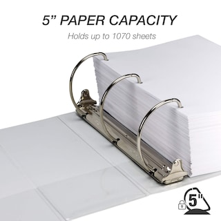 Foto 3 | Binder Samsill Durable, 5 Pulgadas, 3 Anillos, Blanco, Paquete De 2, 1050 Páginas - Venta Internacional.