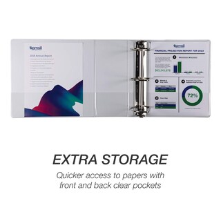 Foto 5 | Binder Samsill Durable, 5 Pulgadas, 3 Anillos, Blanco, Paquete De 2, 1050 Páginas - Venta Internacional.