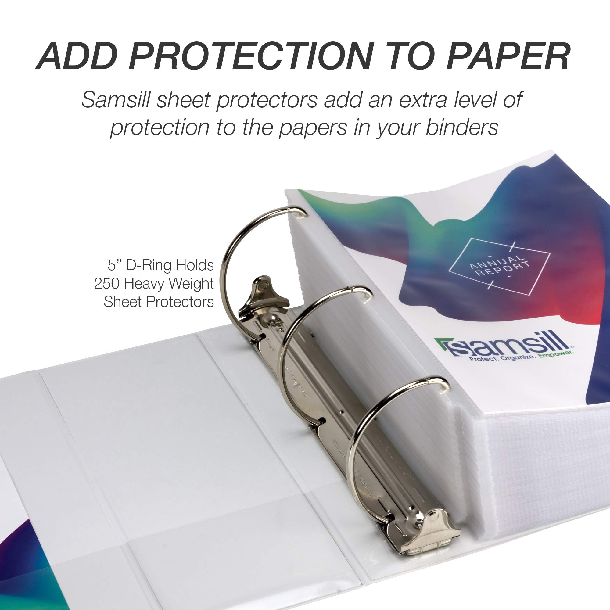 Foto 7 pulgar | Binder Samsill Durable, 5 Pulgadas, 3 Anillos, Blanco, Paquete De 2, 1050 Páginas - Venta Internacional.