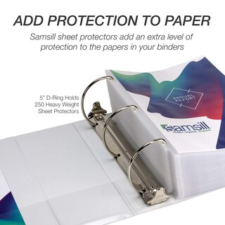 Foto 6 | Binder Samsill Durable, 5 Pulgadas, 3 Anillos, Blanco, Paquete De 2, 1050 Páginas - Venta Internacional.