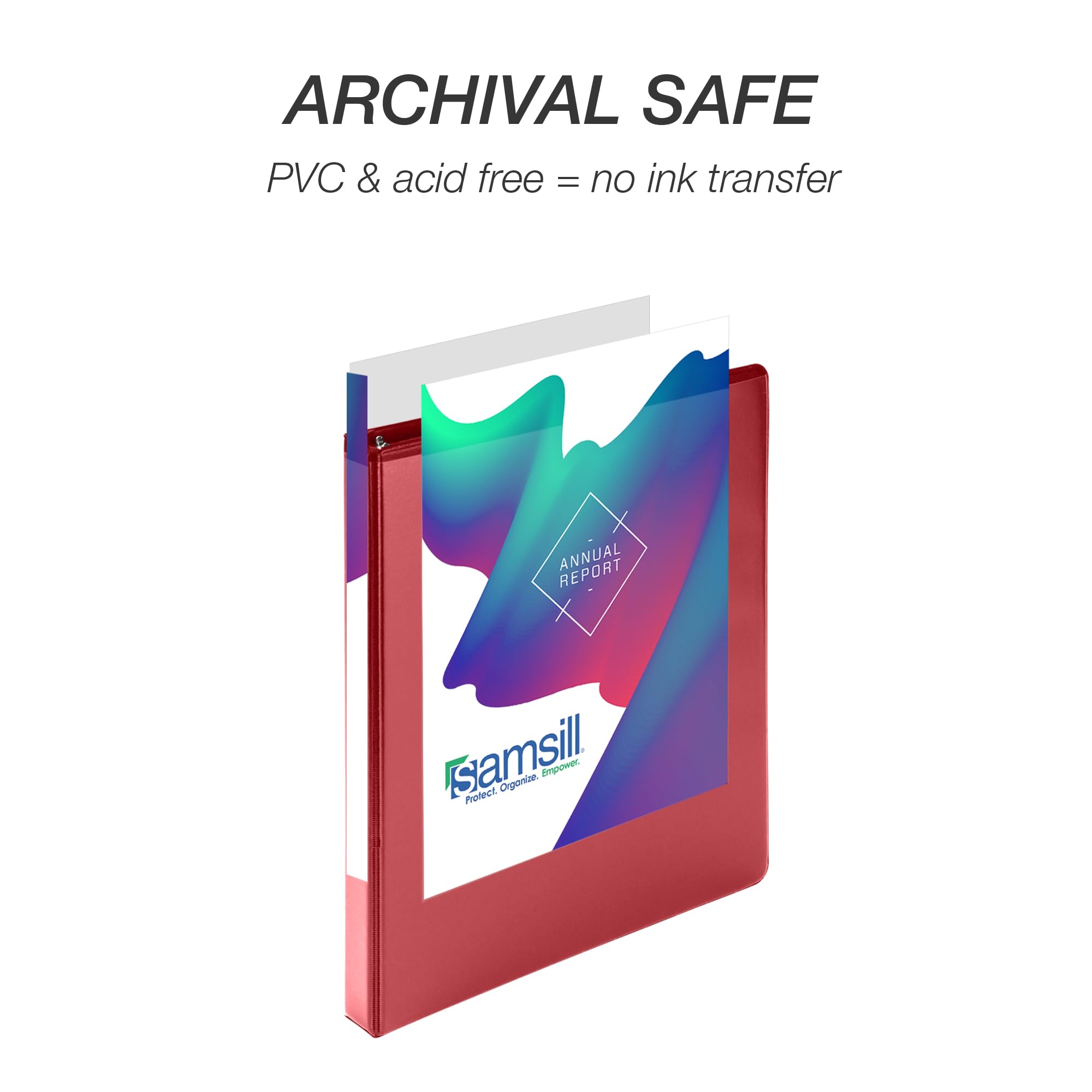 Foto 6 pulgar | Binder Samsill Durable, 0,5 Pulgadas, Rojo, Paquete De 4, 125 Páginas - Venta Internacional.