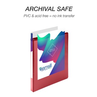 Foto 5 | Binder Samsill Durable, 0,5 Pulgadas, Rojo, Paquete De 4, 125 Páginas - Venta Internacional.