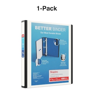 Foto 7 | Anillas En D Better View De Binder Staples, 1.5 Pulgadas, Blancas - Venta Internacional.