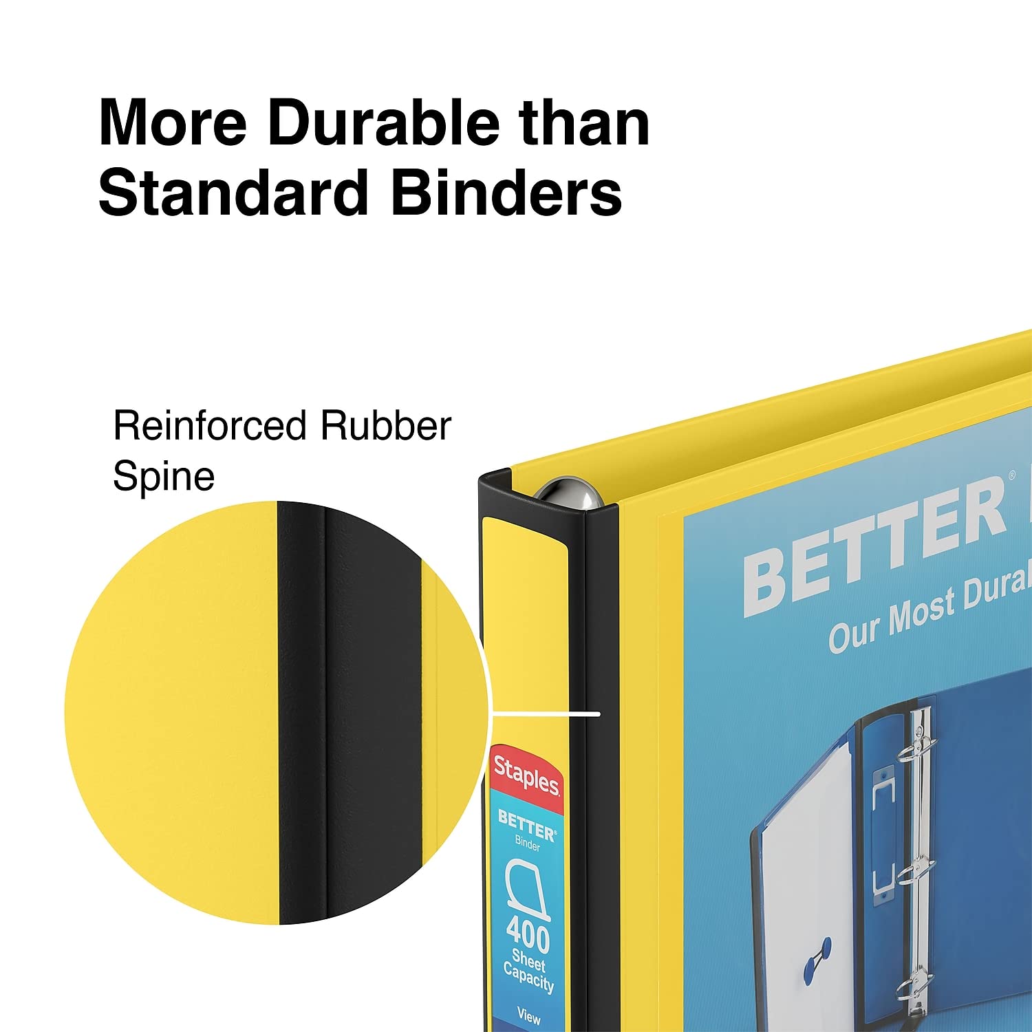 Foto 6 pulgar | Binder Staples 827605 Better D-ring, 1.5 Pulgadas, Color Amarillo - Venta Internacional.