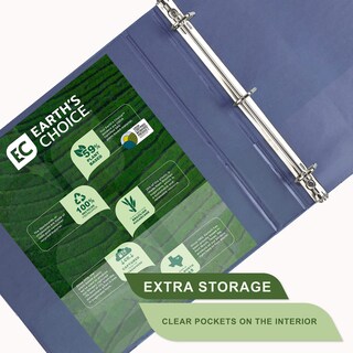 Foto 4 | View Binder Samsill, Anillos En D Duraderos De 1 Pulgada, Basados En Plantas, Paquete De 4 - Venta Internacional.