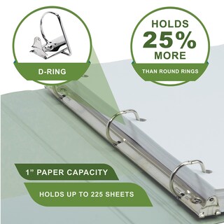 Foto 5 | View Binder Samsill, Anillos En D Duraderos De 1 Pulgada, Basados En Plantas, Paquete De 4 - Venta Internacional.