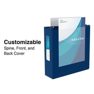 Foto 2 | Binder Staples 82615 Estándar Con Vista De 3 Anillos, 1/2 Pulgada, Azul - Venta Internacional.