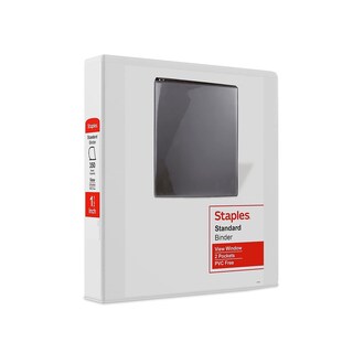 Foto 1 | Binder Staples Standard Con Vista De 3 Anillos, 1.5 Pulgadas, Color Blanco - Venta Internacional.