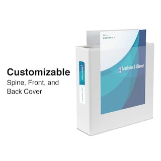 Foto 2 | Binder Staples Standard Con Vista De 3 Anillos, 1.5 Pulgadas, Color Blanco - Venta Internacional.