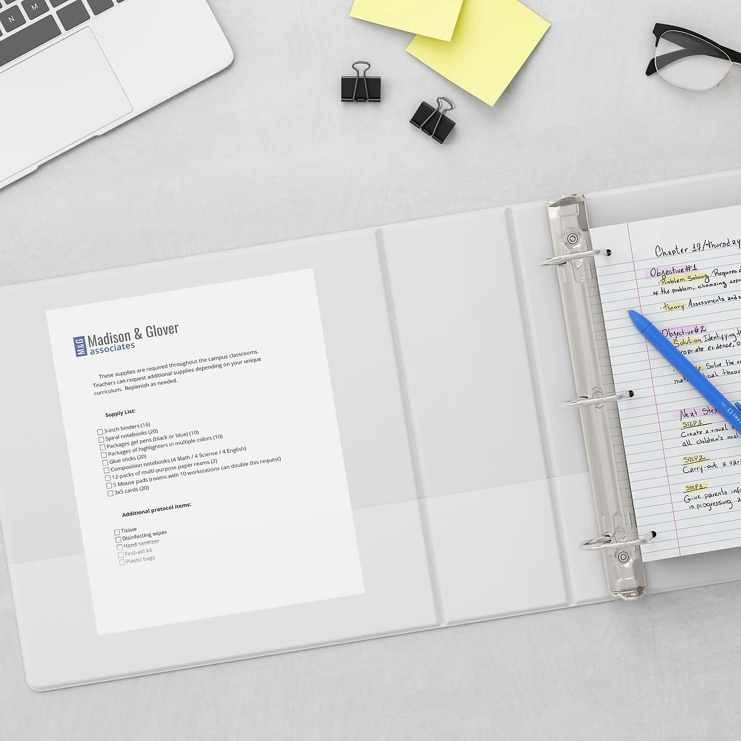 Foto 5 | Binder Staples Standard Con Vista De 3 Anillos, 1.5 Pulgadas, Color Blanco - Venta Internacional.