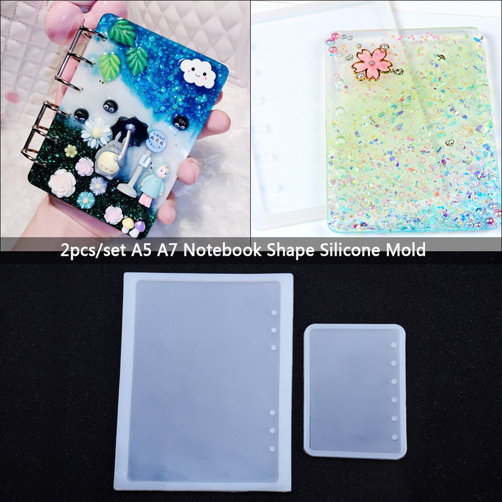 Foto 4 | Cubierta De Libreta De Resina De Silicona  A5  A7  Con Forma De Arte Decorativo - Venta Internacional.