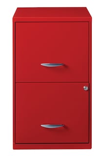 Foto 1 | Archivero Metálico Hirsh 2 Gavetas Carta Rojo