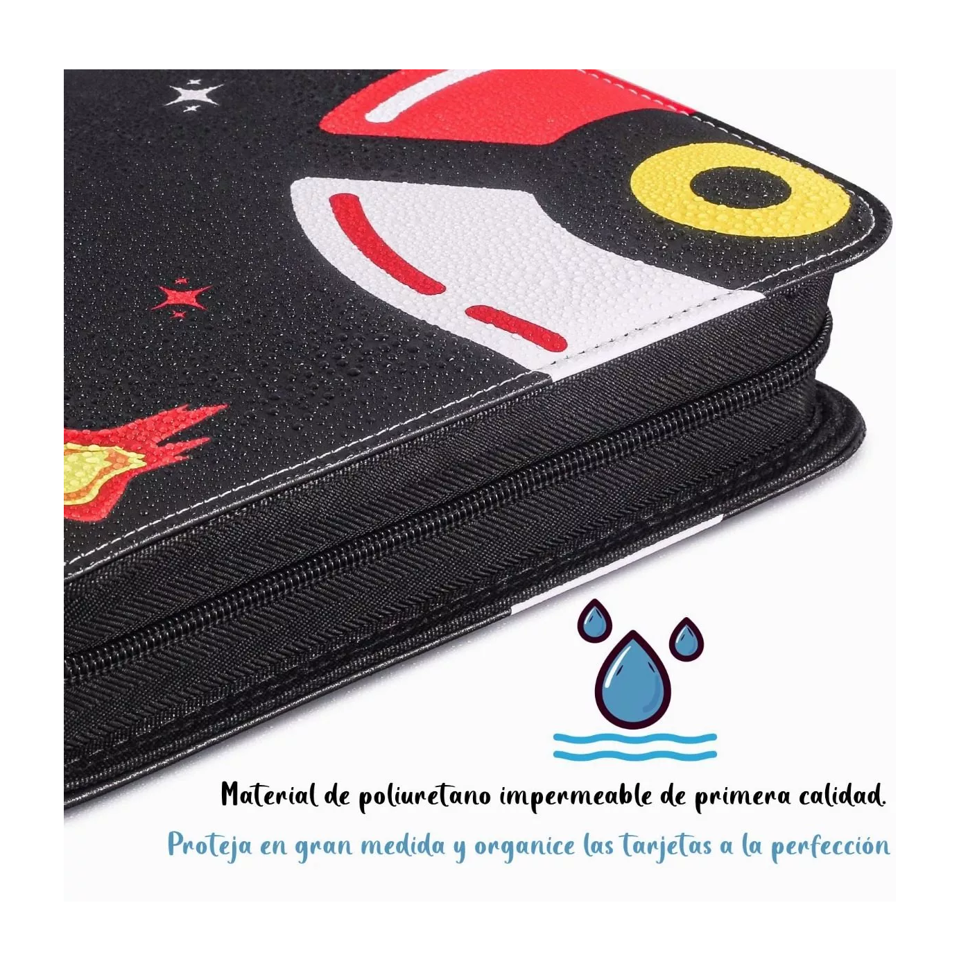 Foto 6 pulgar | Carpeta de Tarjetas Belug Pokémon color Negro