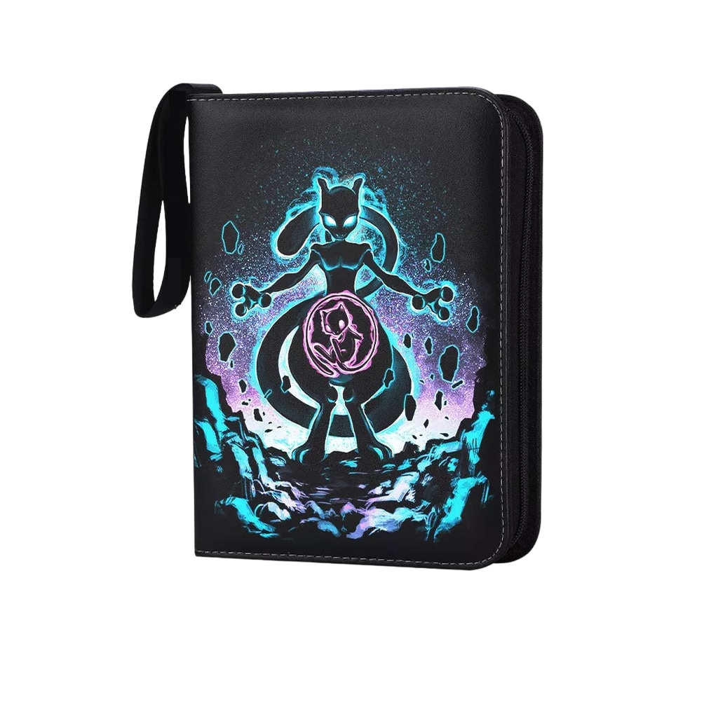 Tarjetero Pokémon Yugioh 4 Bolsillos Tarjetas Álbum 520, Negro $629