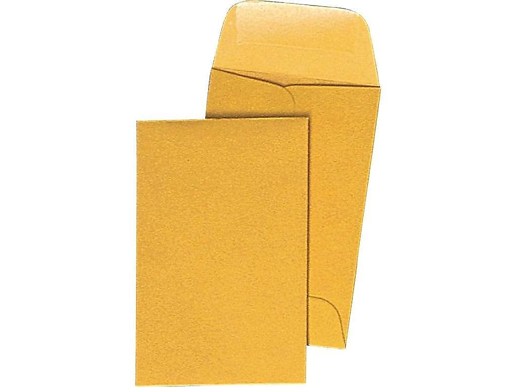Foto 3 pulgar | Sobre Engomado Para Billetes Staples 535104, 14 Cm X 8 Cm, Color Marrón, 500 Unidades - Venta Internacional.