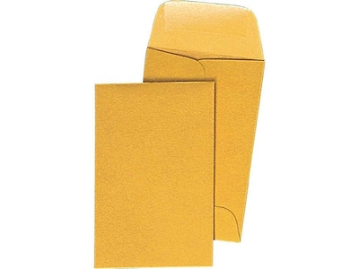 Foto 2 | Sobre Engomado Para Billetes Staples 535104, 14 Cm X 8 Cm, Color Marrón, 500 Unidades - Venta Internacional.