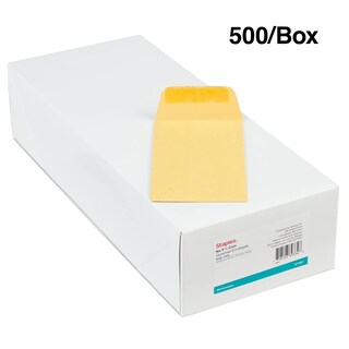 Foto 4 | Sobre Engomado Para Billetes Staples 535104, 14 Cm X 8 Cm, Color Marrón, 500 Unidades - Venta Internacional.