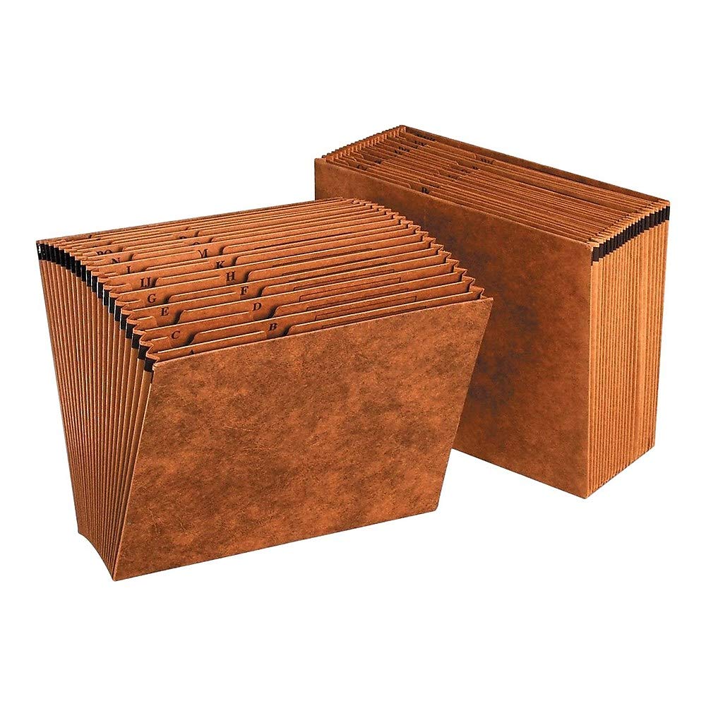 Foto 1 | Grapas Expandibles Para Archivar Acordeón, Tono Letón, Índice A-z, Marrón - Venta Internacional.
