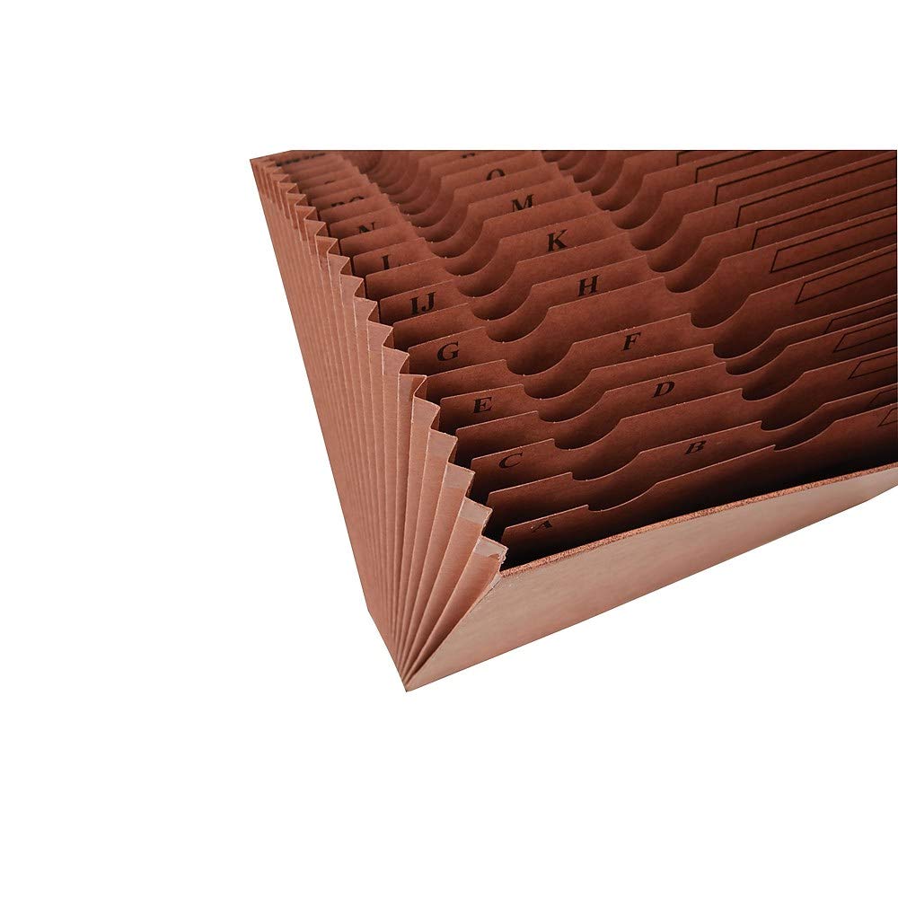Foto 2 | Grapas Expandibles Para Archivar Acordeón, Tono Letón, Índice A-z, Marrón - Venta Internacional.