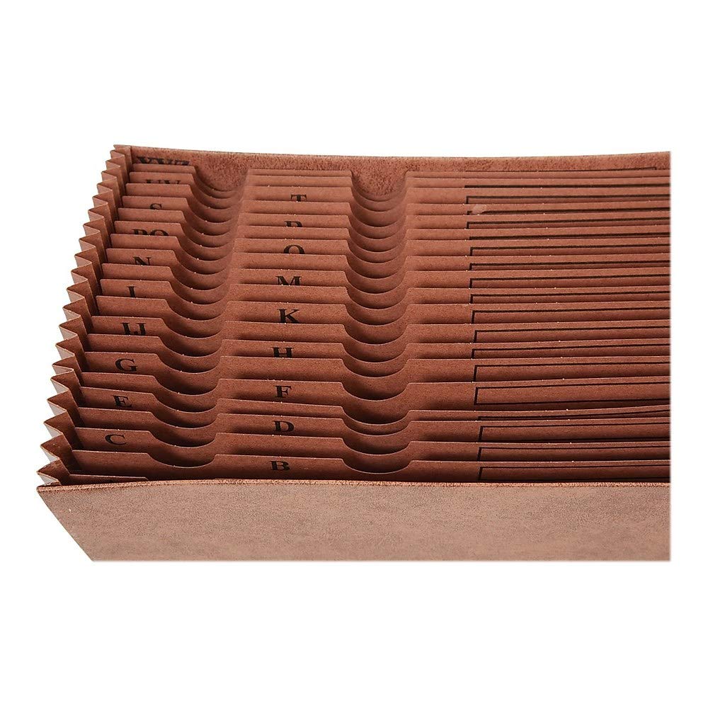 Foto 5 pulgar | Grapas Expandibles Para Archivar Acordeón, Tono Letón, Índice A-z, Marrón - Venta Internacional.