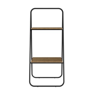 Foto 1 | Organizador Multifuncional Color Negro Y Madera Con Estructura Metálica De Acero