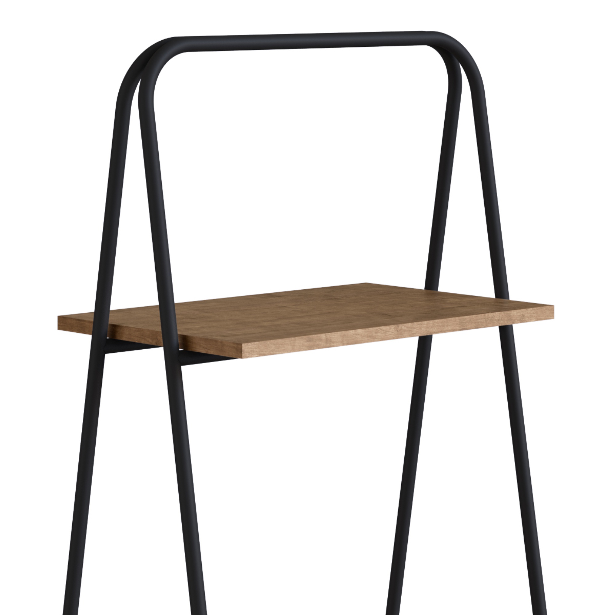 Foto 4 pulgar | Organizador Multifuncional Color Negro Y Madera Con Estructura Metálica De Acero