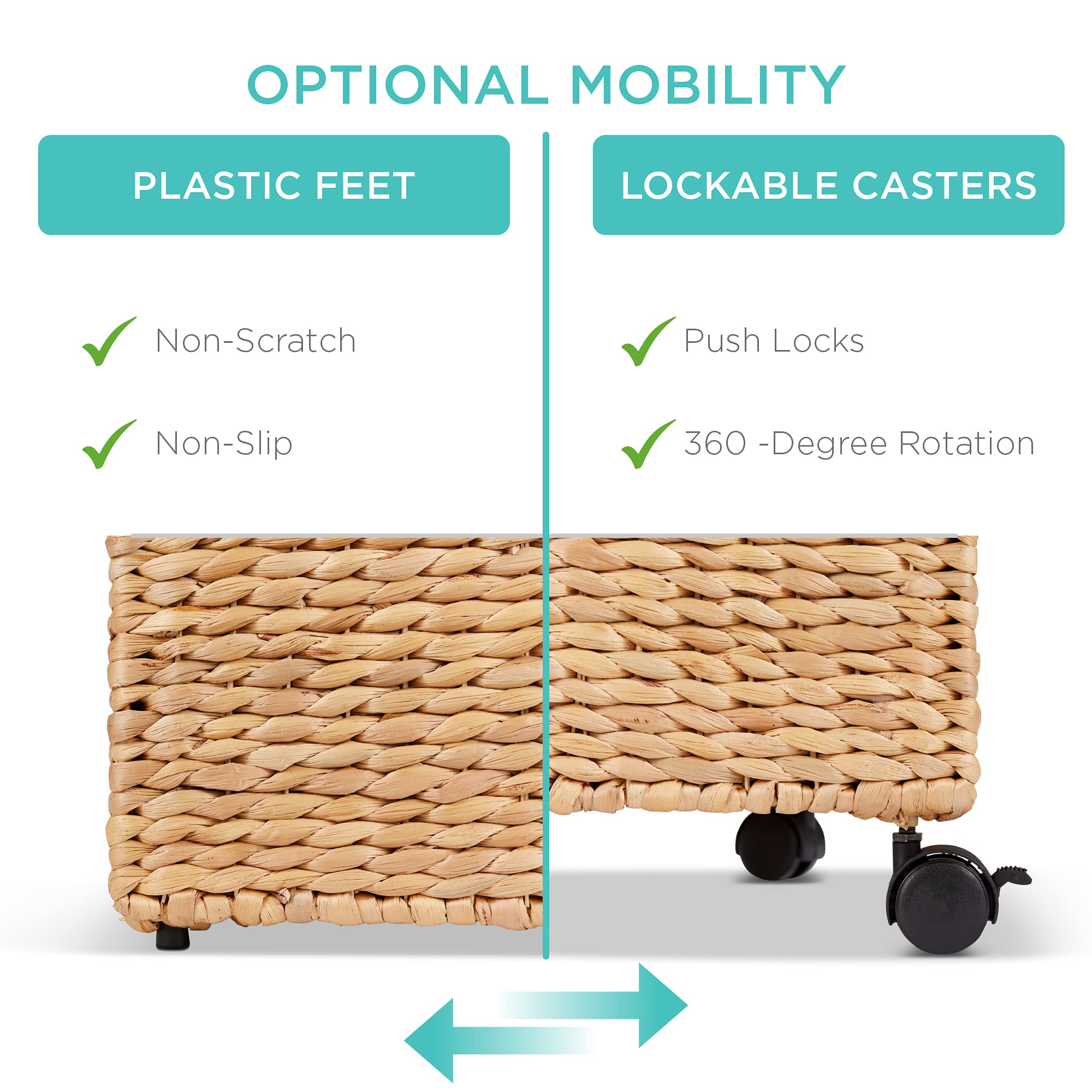 Foto 4 pulgar | Archivador Rodante Best Choice Water Hyacinth Natural - Venta Internacional.