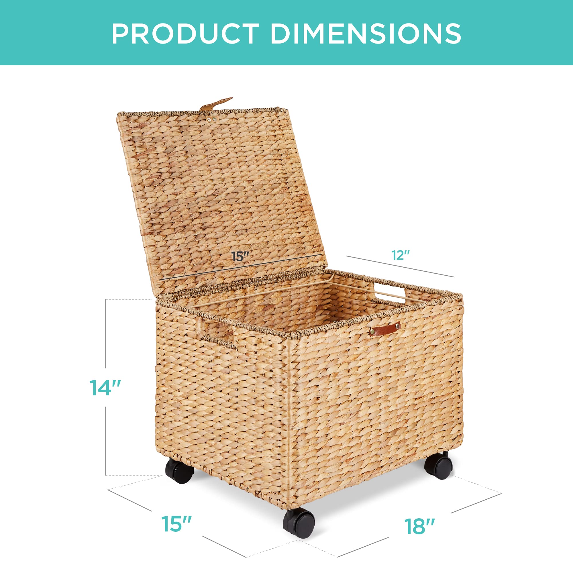 Foto 8 pulgar | Archivador Rodante Best Choice Water Hyacinth Natural - Venta Internacional.