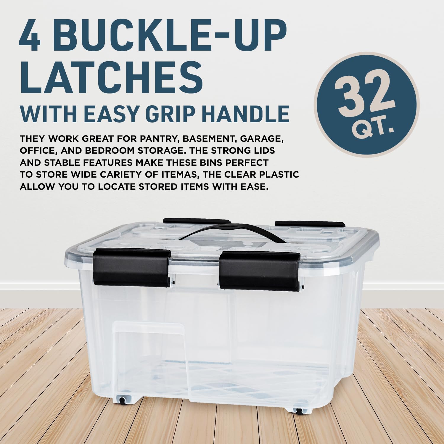 Foto 4 pulgar | Cajas De Almacenamiento Lifemaster 32l 6 Piezas Apilables Transparentes - Venta Internacional
