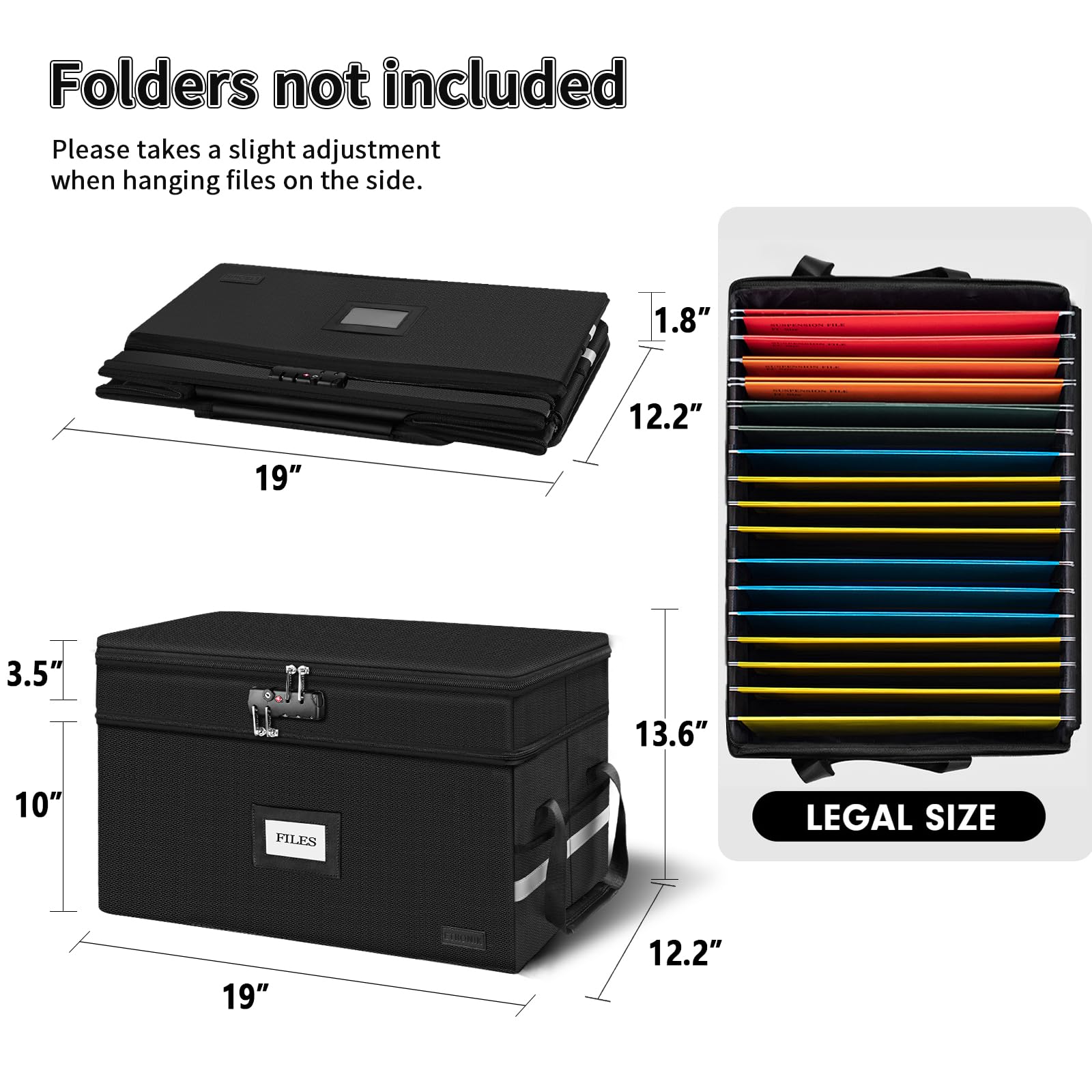 Foto 5 pulgar | Caja De Documentos Ignífuga Etronik Grande Con Cierre De 2 Capas - Venta Internacional.