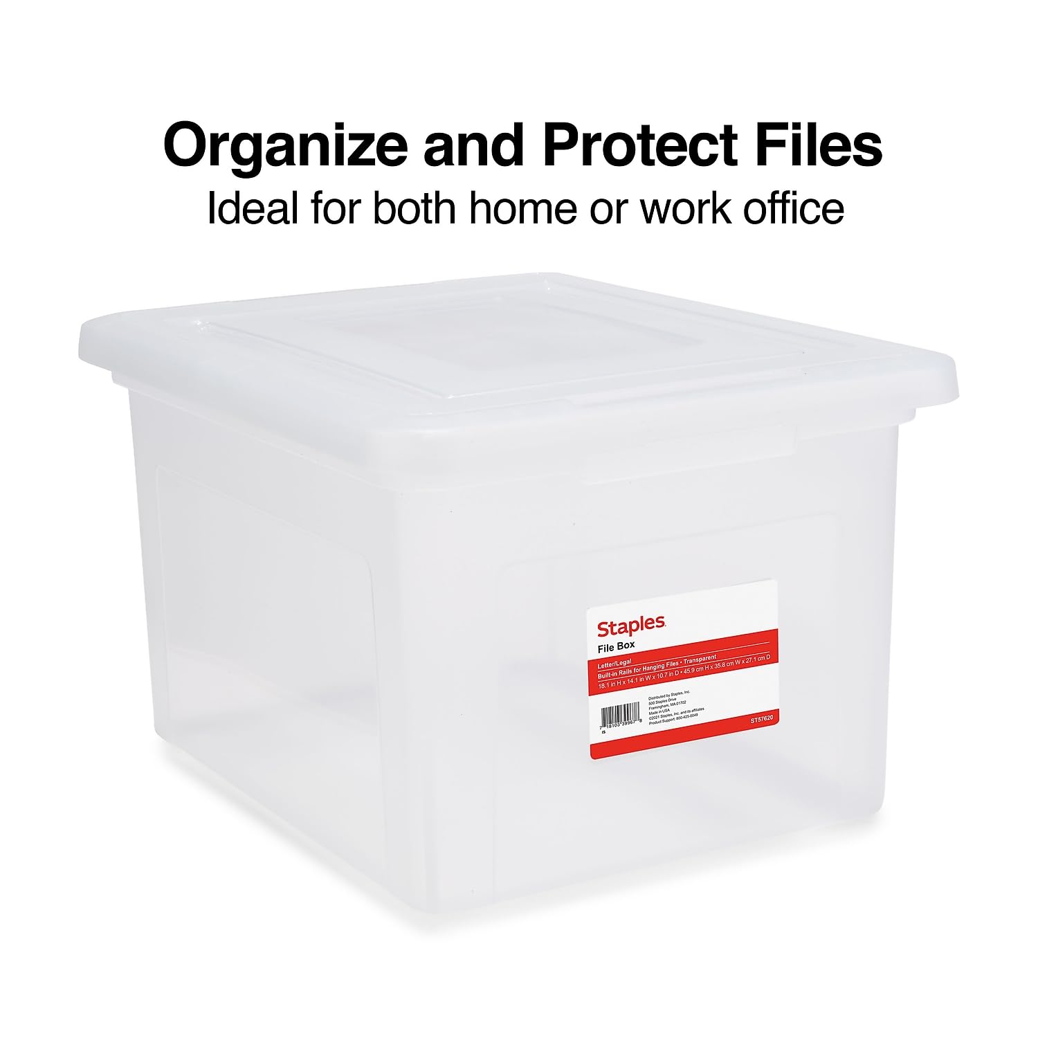 Foto 2 | Archivador Colgante Staples Transparente - Venta Internacional