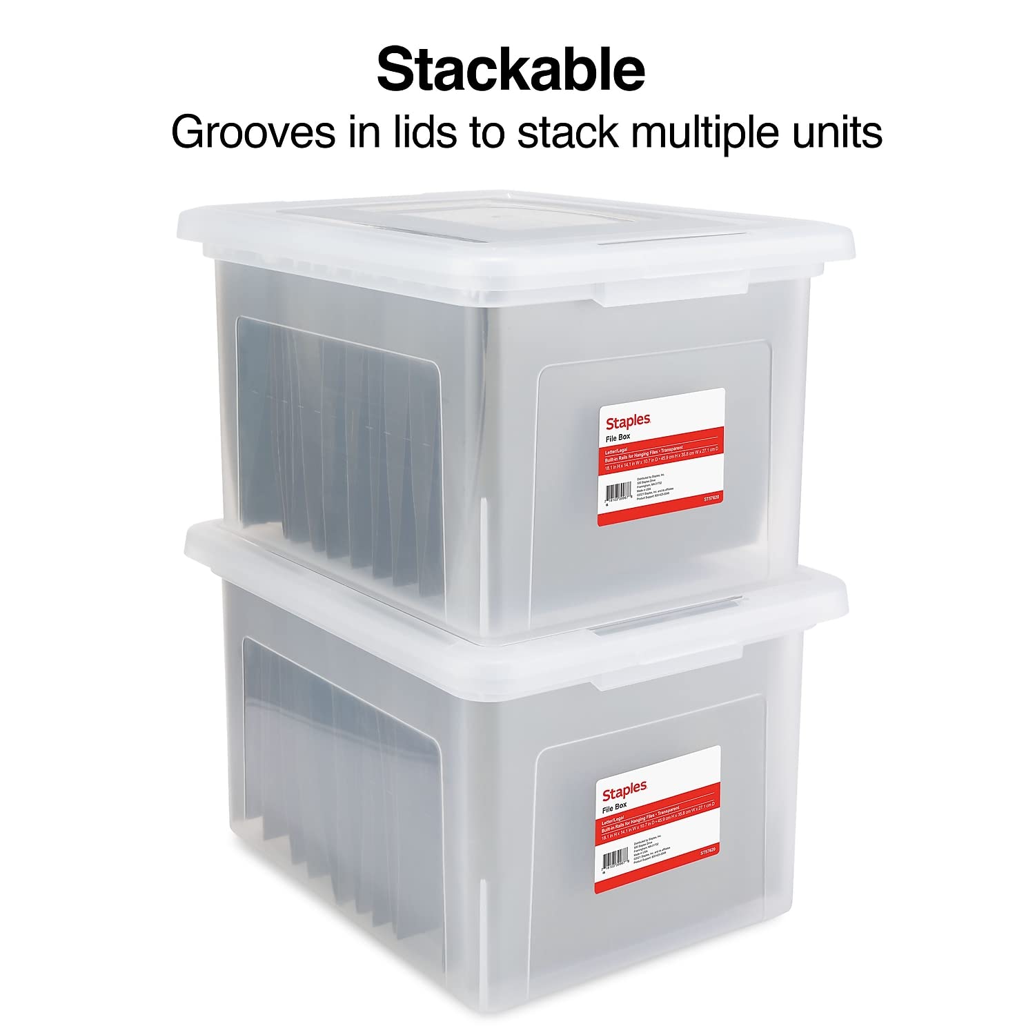 Foto 5 | Archivador Colgante Staples Transparente - Venta Internacional